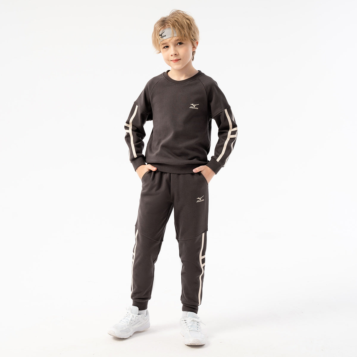 (GS) Mizuno Casual Sportswear Suit 'Brown' 32CG3903