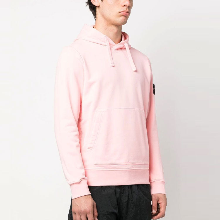 STONE ISLAND Garment Dyed Popover Hoodie 'Pink' 101564151-V0080