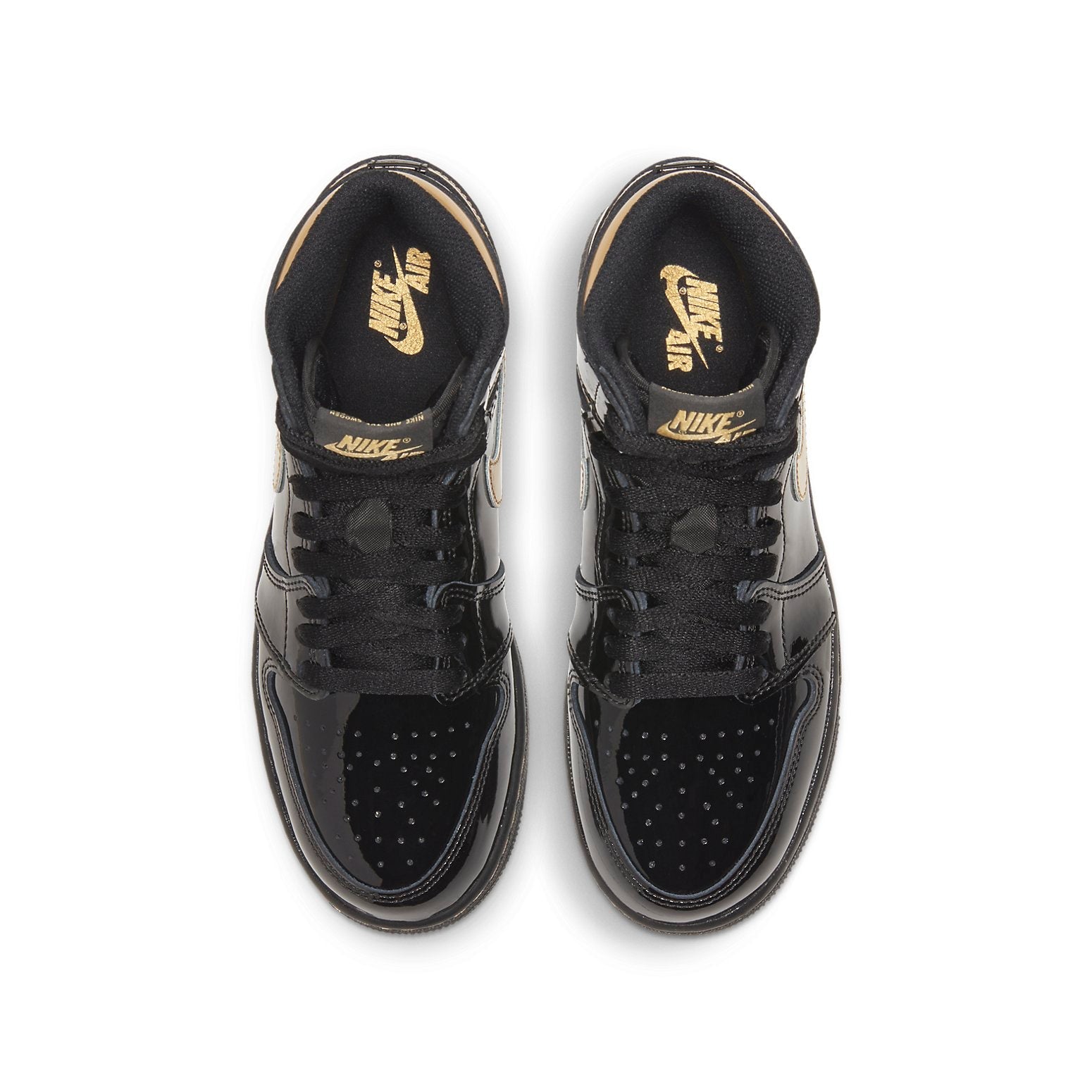 (GS) Air Jordan 1 Retro High OG 'Black Metallic Gold' 575441-032