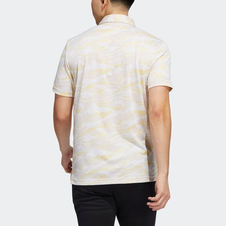 adidas Horizon-Print Polo Shirt 'Beige' HF6501