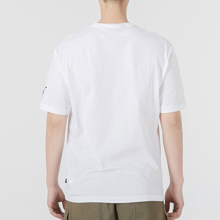 PUMA Explosion Cracks Logo Tee 'White' 671605-52