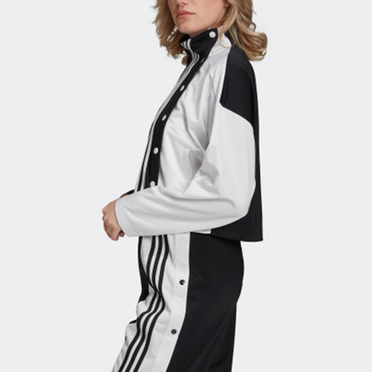 (WMNS) ( BLACKPINK Ros ) adidas originals Adibreak WB Retro Windbreaker Sports Jacket 'Black White' GJ6561