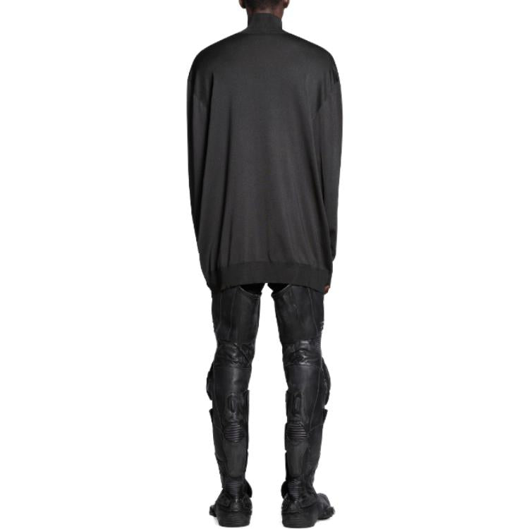 Balenciaga Bb Oversized Turtleneck Sweater 'Black' 768862T62241000