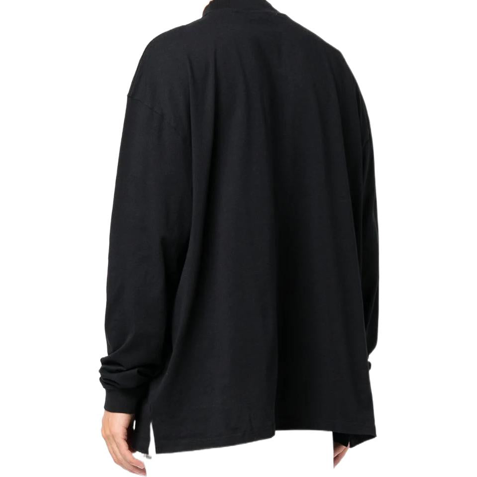 Men's Off-White SS22 Pattern Printing Long Sleeves Version Black OMAB032F21JER0051084
