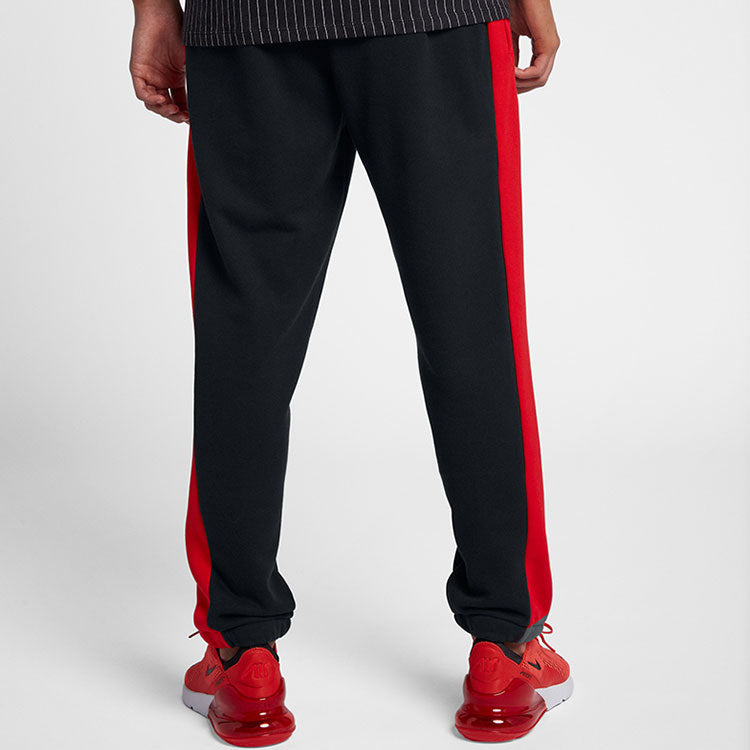 Men's Nike Retro Splicing Knit Sports Pants/Trousers/Joggers Black AQ2101-010