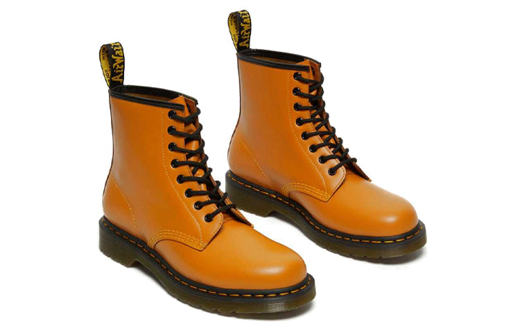 Dr.Martens 1460 Smooth Leather Lace Up Boots 'Orange' 27139804