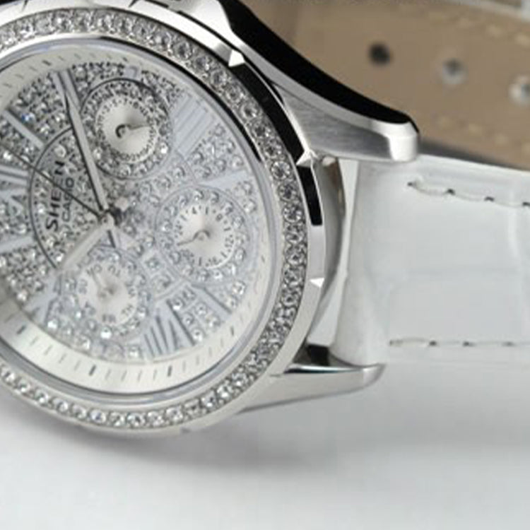 CASIO Waterproof Sports SHEEN Silver Analog SHE-3504L-7AU