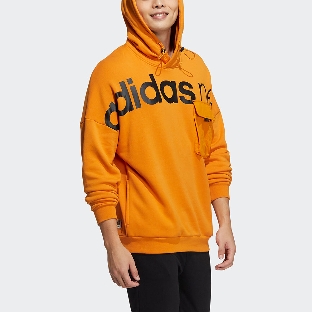 Men's adidas neo Ard Hdy Large Logo Printing Orange HG1607