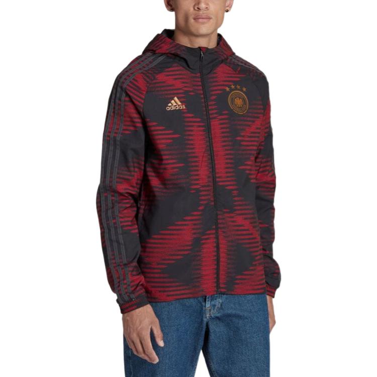 adidas Germany DNA Windbreaker 'Red Black' HC1272