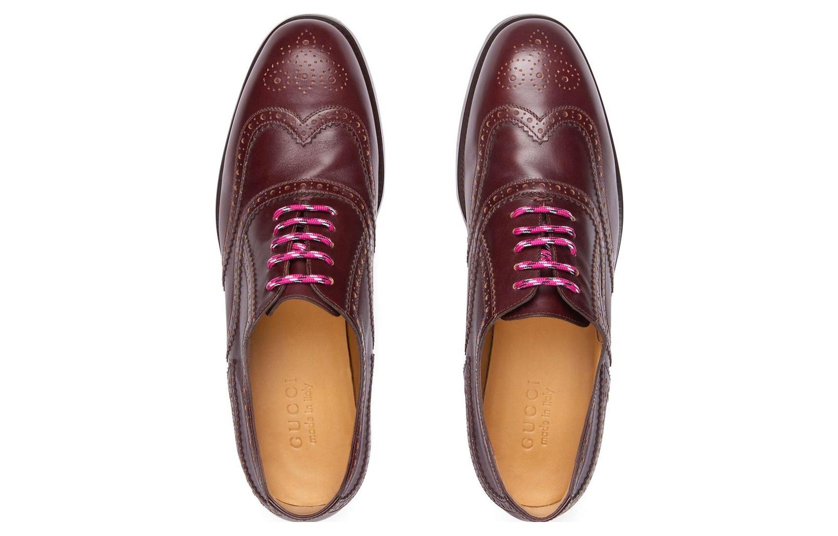 Gucci Lace Up Shoe 'Burgundy' 723694-1W600-6039