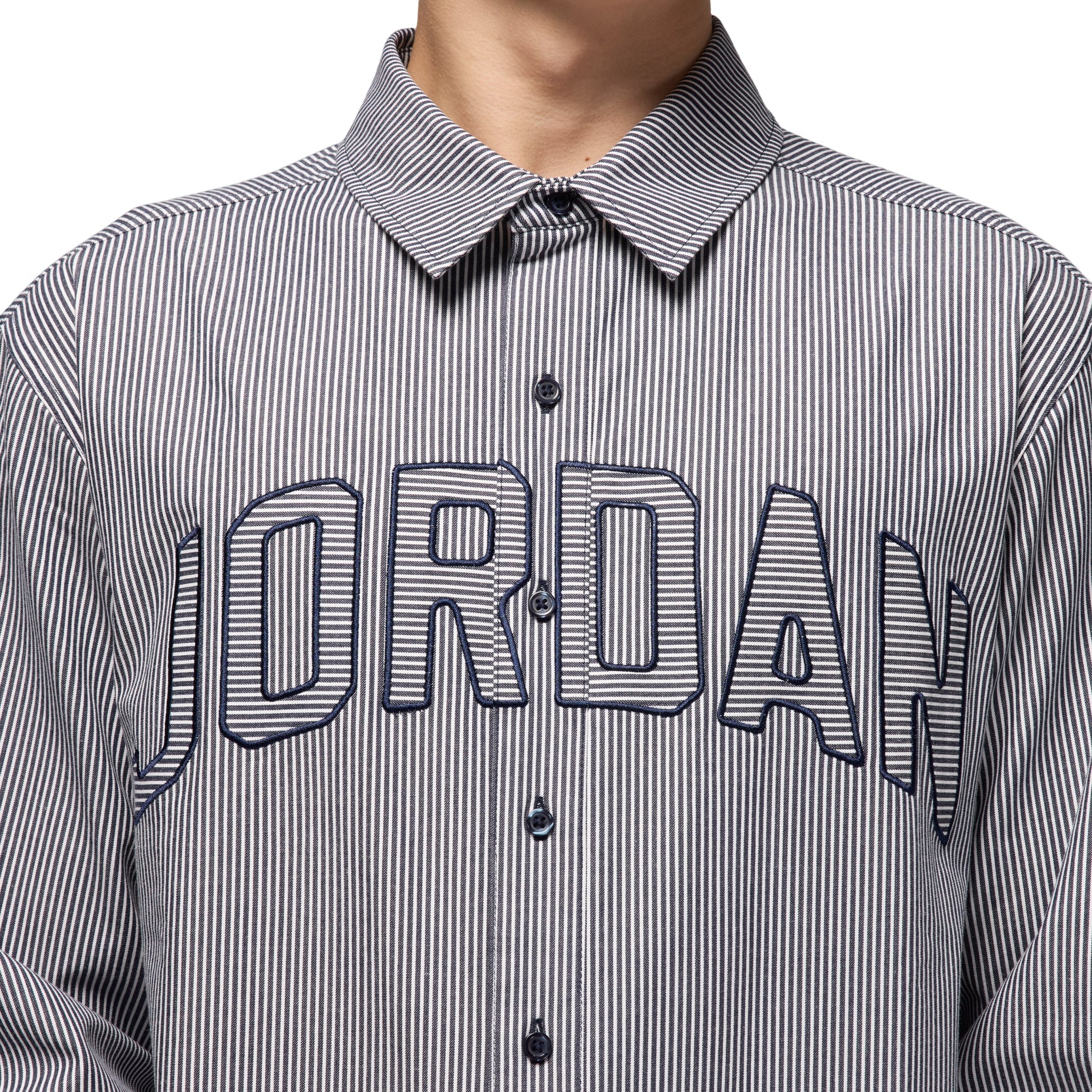 Air Jordan Flight Oxford Long Sleeve 'Obsidian White' IB0318-451