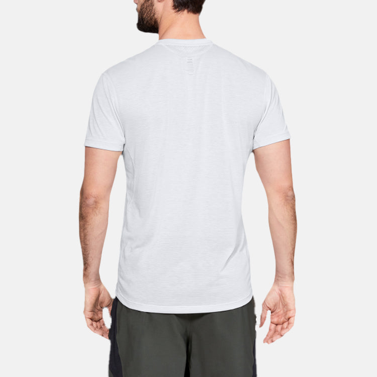 Men's Under Armour Streaker Series Running Sports Short Sleeve Gray 1326579-014