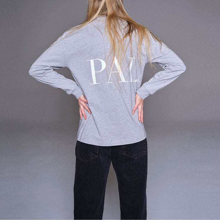 Palace X Calvin Klein Long Sleeve Logo T-Shirt 'Grey' P22CKLS004
