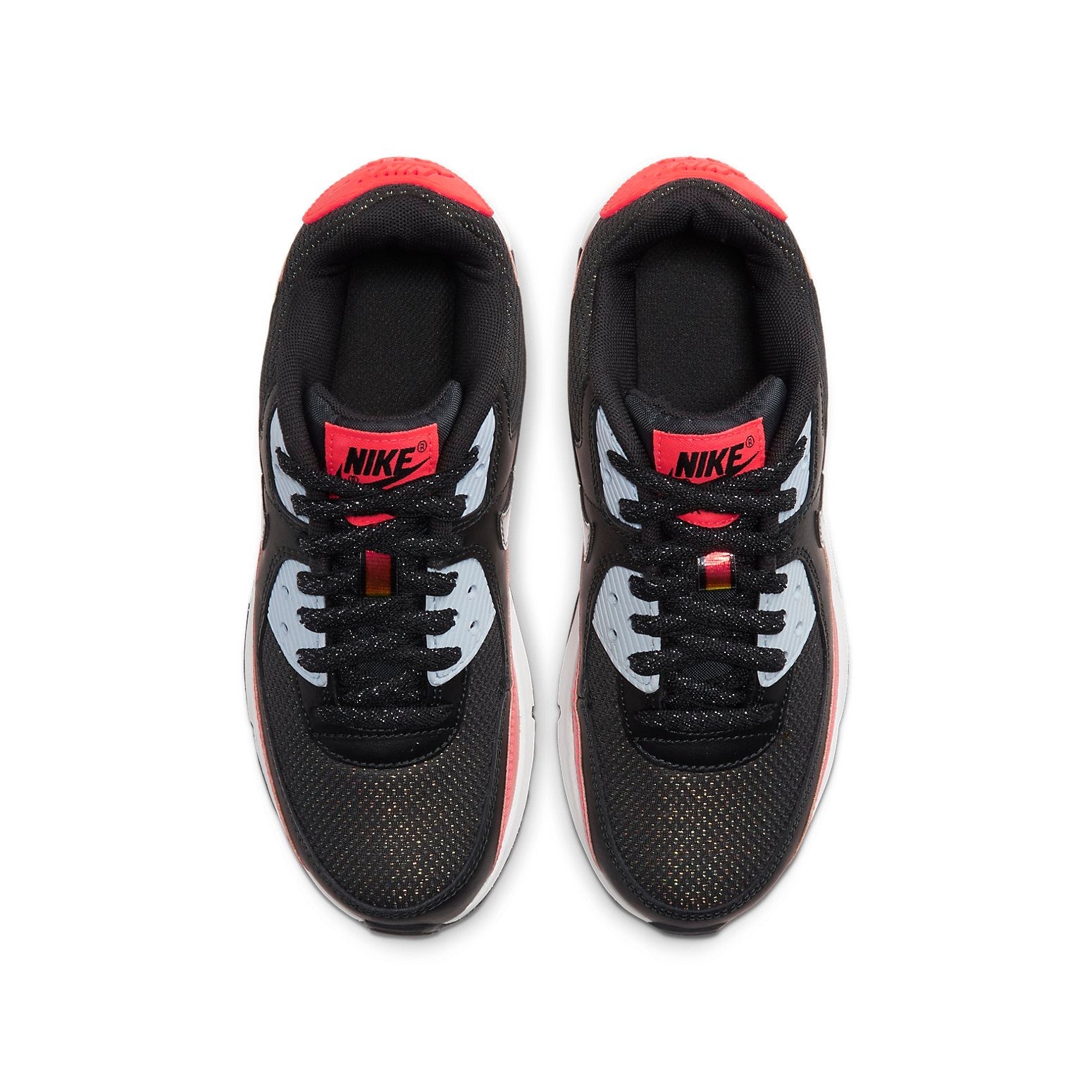 (GS) Nike Air Max 90 FP 'Black Laser Crimson' CT1966-001