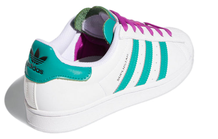 (WMNS) adidas Superstar 'White Glory Green' H06595