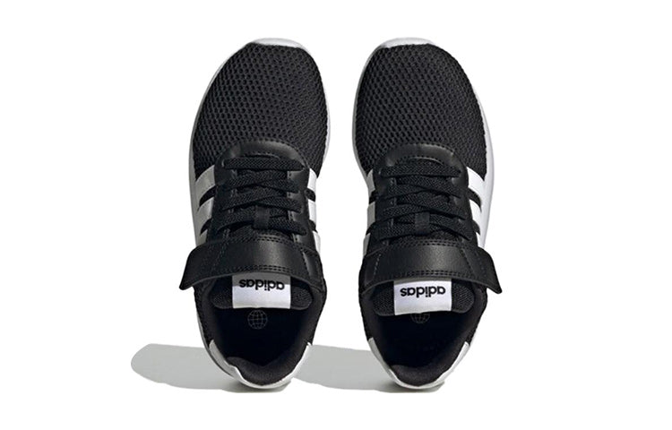 (GS) adidas Lite Racer 3.0 Hook & Loop 'Black White' HQ3763