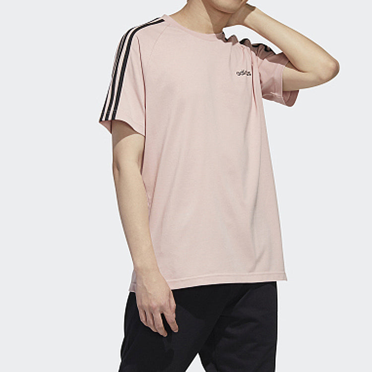 adidas neo M Esntl 3S Tee Sports Short Sleeve Pink GJ8903