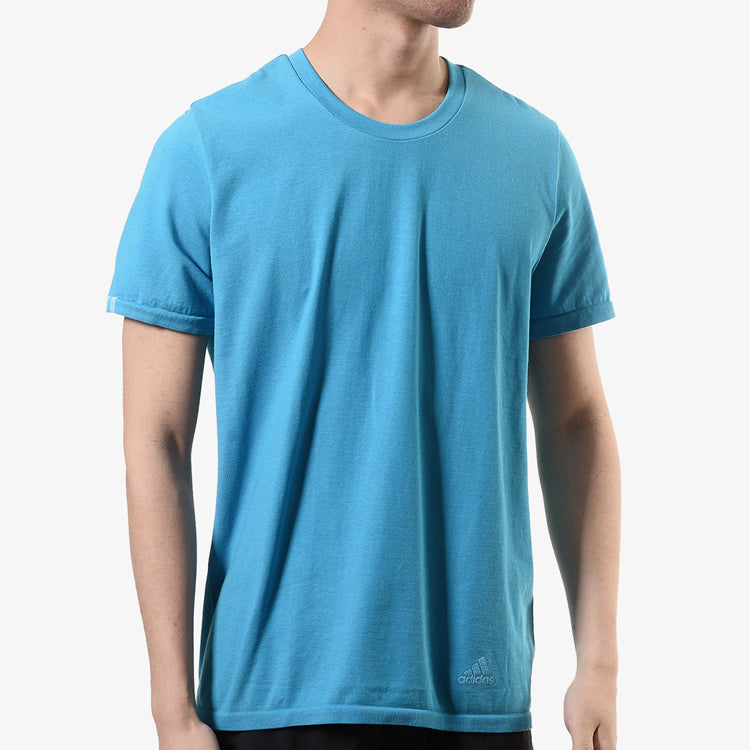 Men's adidas 25/7 Running Sports Short Sleeve Blue 7 Tee DX2143