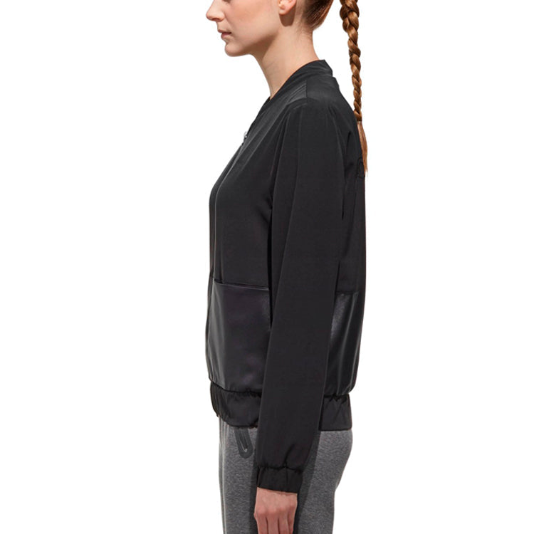 (WMNS) adidas neo Cs Mat Bk Bbr Athleisure Casual Sports Jacket Black DU2411