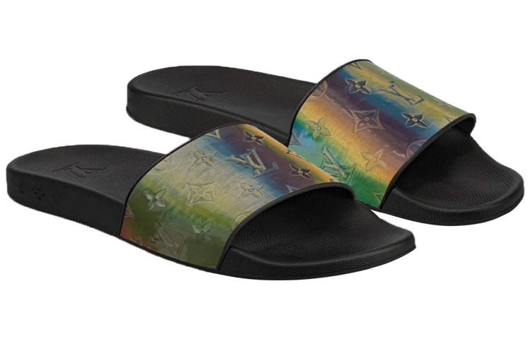 LOUIS VUITTON Waterfront Mules 'Colorful Monogram' 1A5I5K