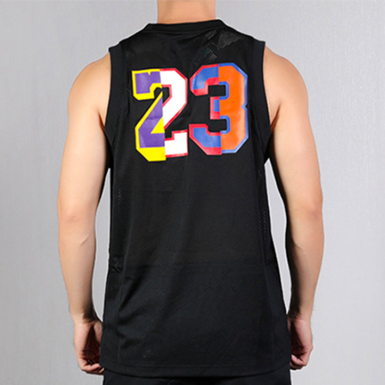 Air Jordan Colorful Basketball Sports Vest No. 23 Jersey Men's Black AV0047-010