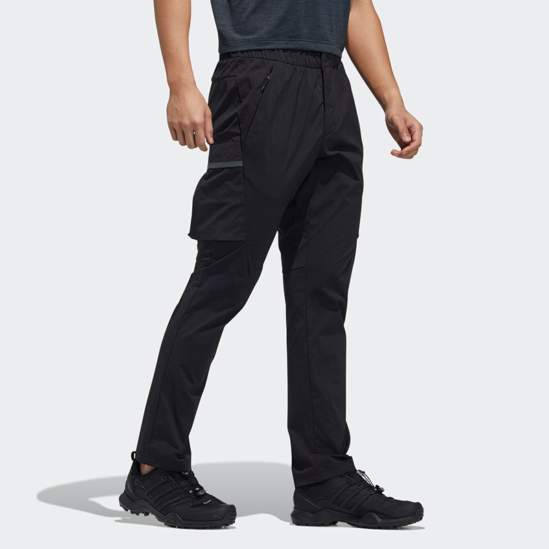 Men's adidas Sports Elastic Black Long Pants/Trousers GN7359
