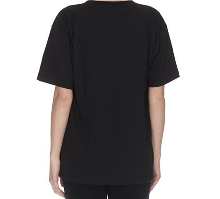 FENDI Logo Print Alphabet Printing Short Sleeve Black FAF077-A6JE-F0GME