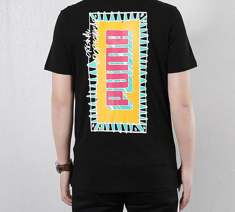PUMA Graphic Logo Tee 'Black' 579124-01