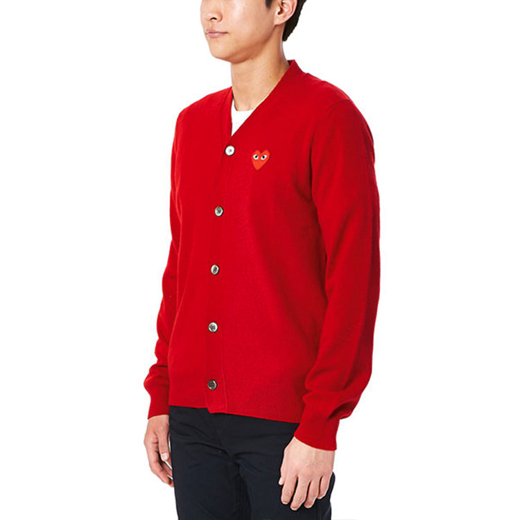 COMME des GARCONS PLAY Cardigan Red Emblem 'Red' AZ-N008-051-5