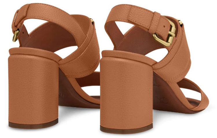(WMNS) LOUIS VUITTON LV Horizon Straps Heel 'Brown' 1A63XB
