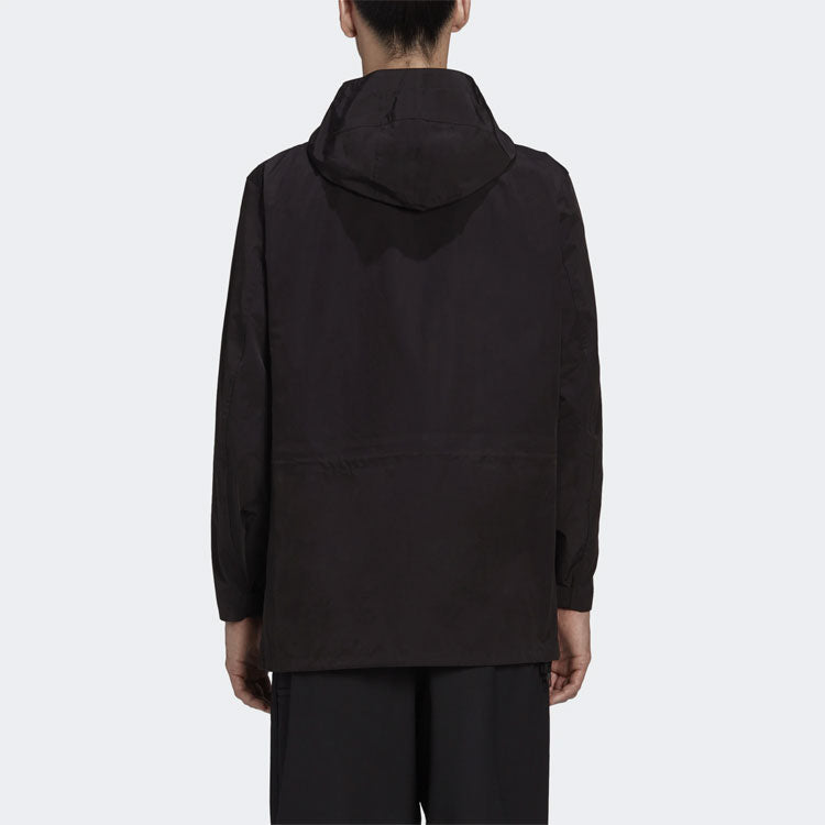 Men's Y-3 Casual hooded Windproof Jacket Black GK4569
