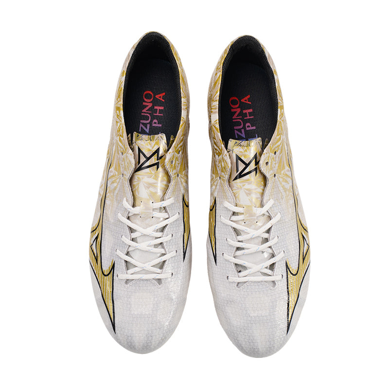 Mizuno Alpha Elite AG 'White Gold' P1GA246350