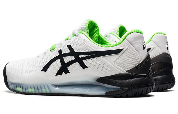 ASICS Gel Resolution 8 2E Wide 'White Green Gecko' 1041A113-105