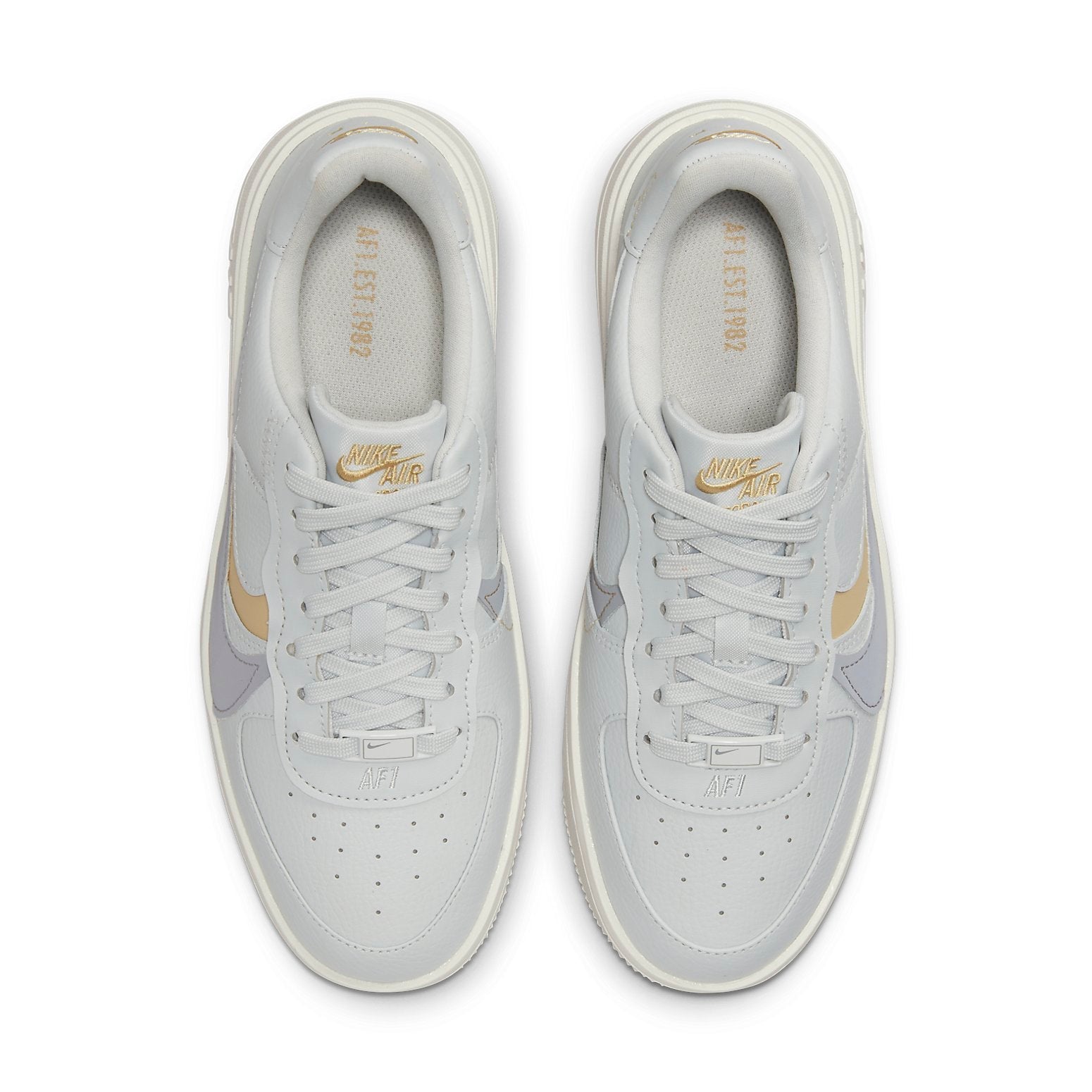 (WMNS) Nike AF1 PLT.AF.ORM 'Photon Dust Team Gold Sail' DJ9946-002