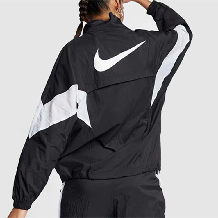 (WMNS) Nike Sports Jacket 'Black White' CN6918-010