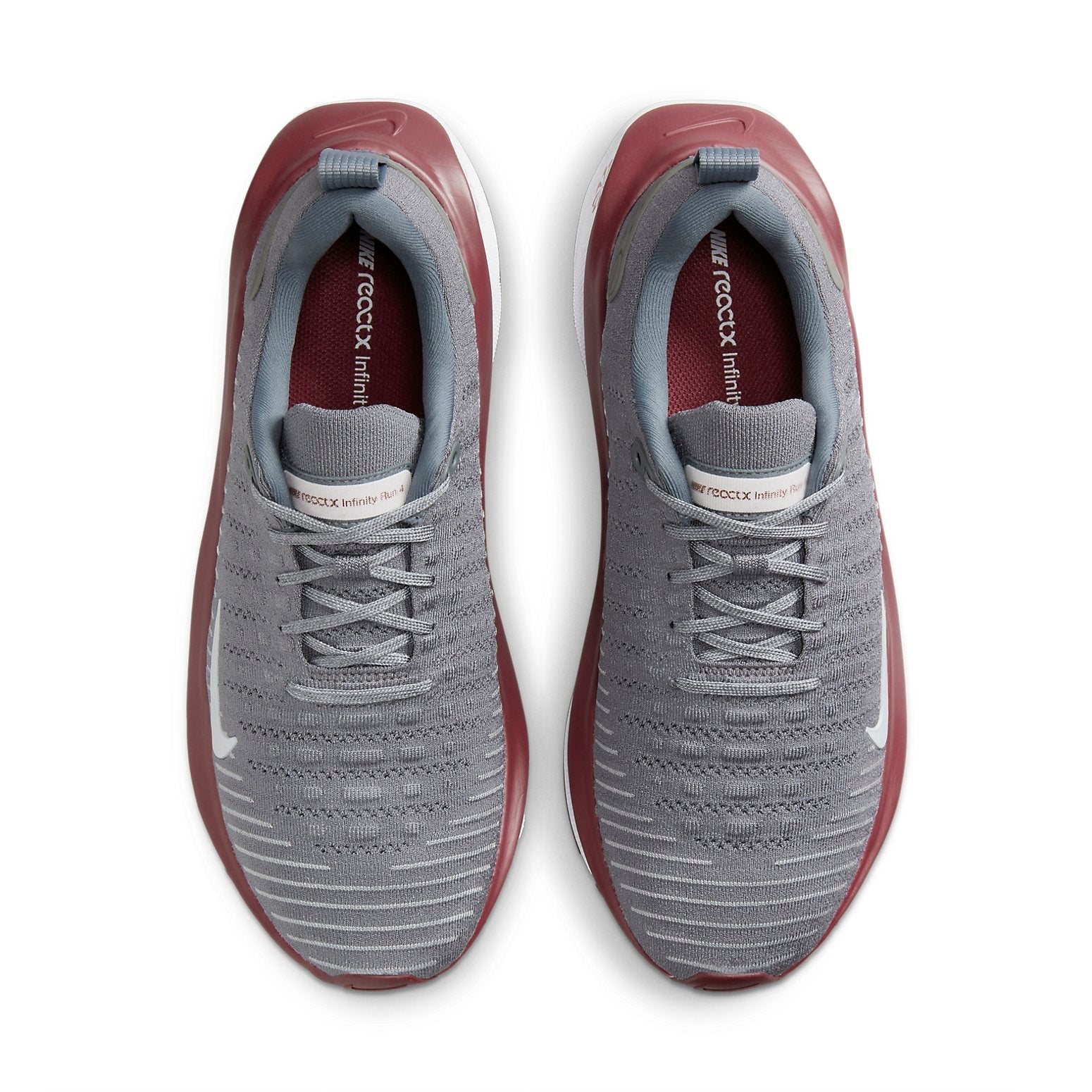 Nike ReactX Infinity Run 4 'Cool Grey Team Maroon' FJ1221-018