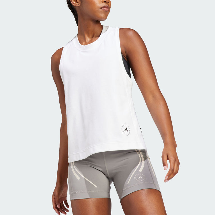 (WMNS) adidas by Stella McCartney Logo Tank Top 'White' IB6858