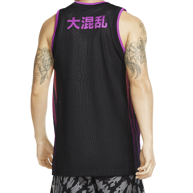 Nike KMA Basketball Sports Knit Breathable Sports Jersey Black CU1730-010