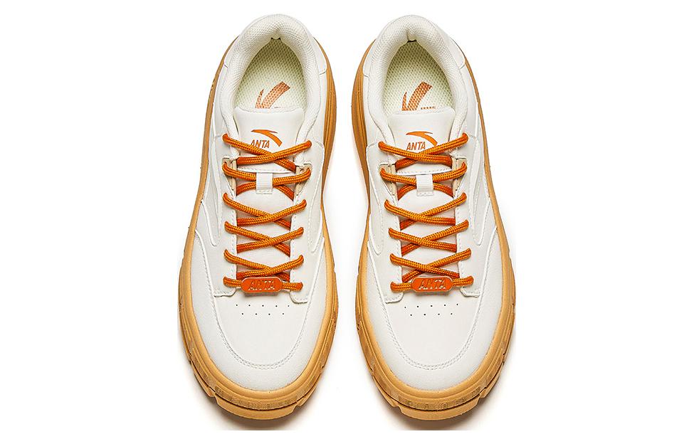 (WMNS) ANTA Casual Low 'White Cream Caramel' 122418086-4