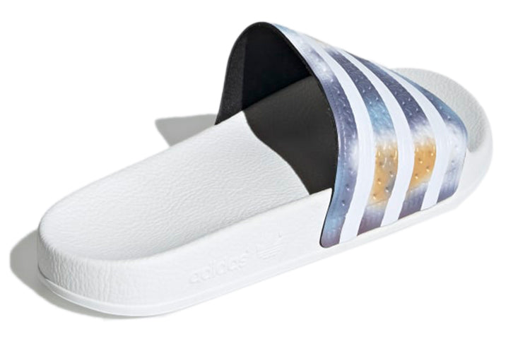 (WMNS) adidas originals Adilette Slides 'White Blue' H00151