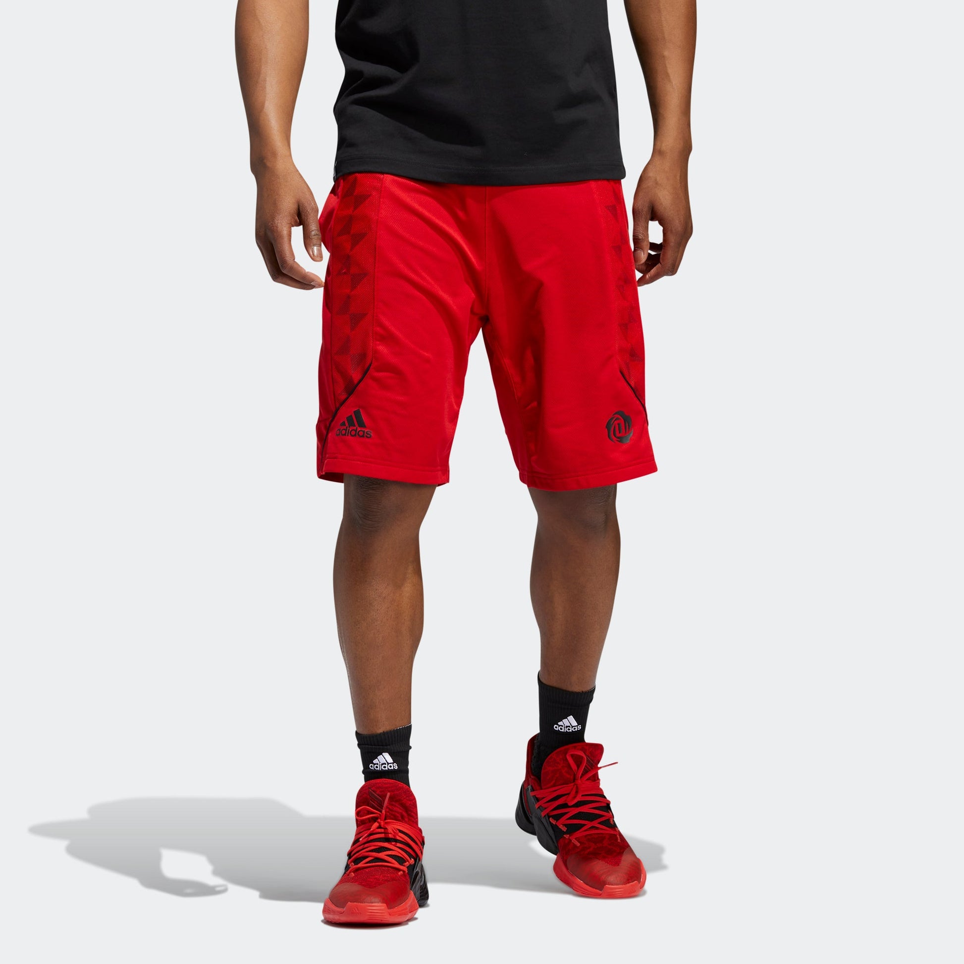 adidas Ros C365 Short Casual Sports Breathable Basketball Shorts Red EJ7433