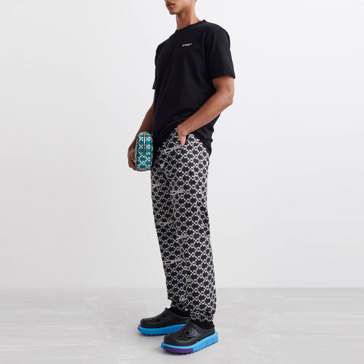 Off-White Arrow Logo Printing Round Neck Pullover Short Sleeve Loose Fit Black 17593833367835192048