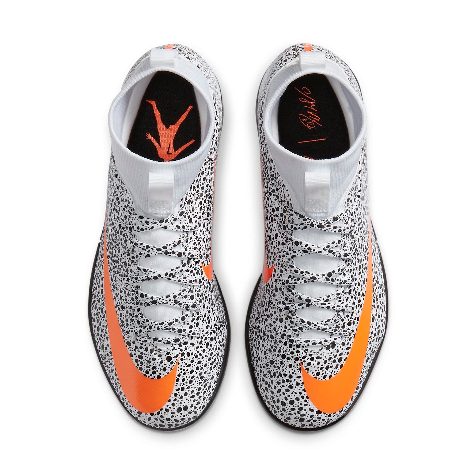 (GS) Nike Mercurial Superfly 7 Academy CR7 IC 'White Black Orange' CV3464-180