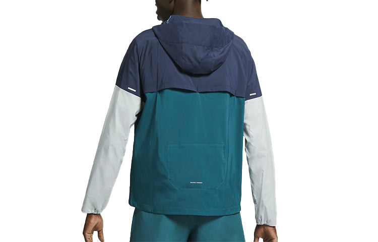 Nike Sports Training Running Hooded Jacket Blue CZ9071-451