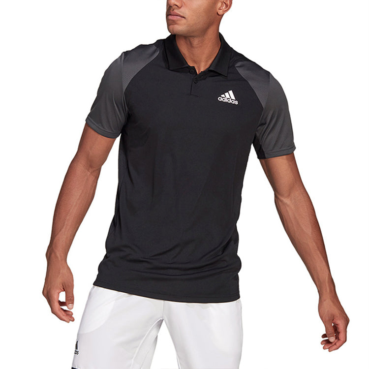 adidas Quick Dry Breathable Sports Short Sleeve Polo Shirt Black GL5437