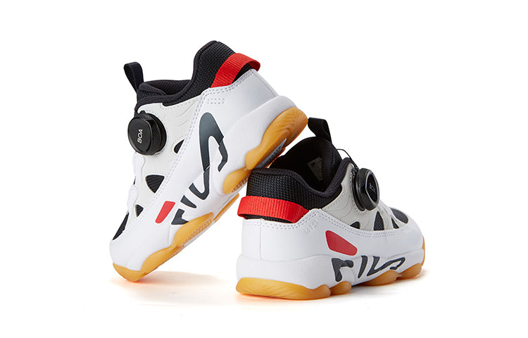 (PS) FILA Classic Basketball Shoes 'White Yellow Black' K64B041280FNW