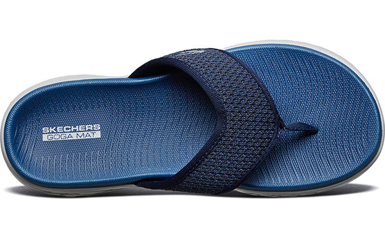Skechers On-The-Go 600 Soft Sole Wear-Resistant Flip-Flops Blue 55375-NVBL