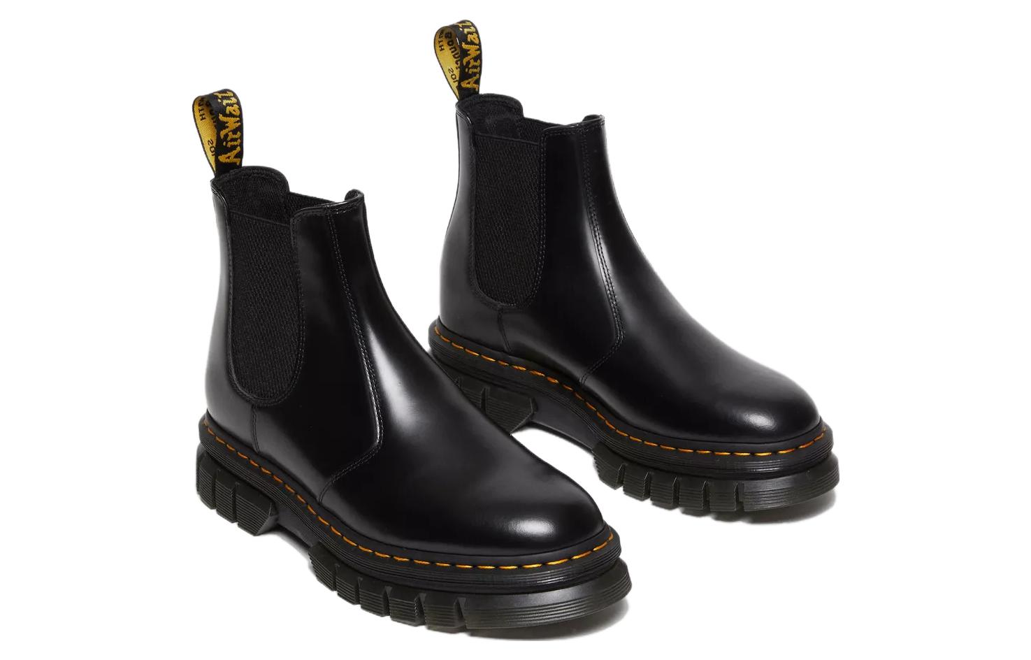 Dr. Martens Rikard Polished Smooth Leather Chelsea Boots 'Black' 27834001