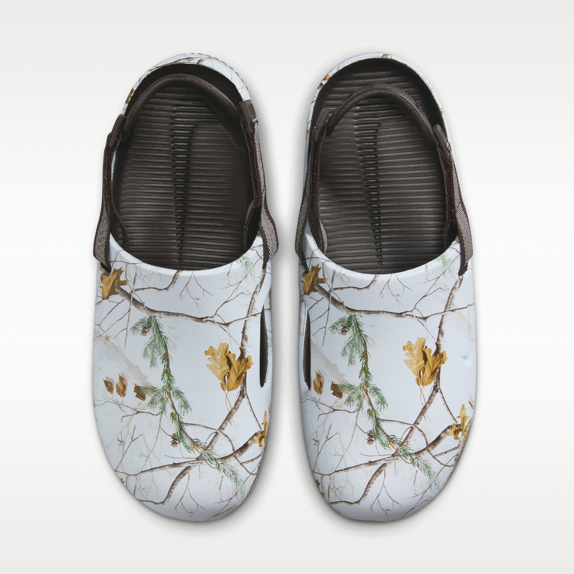 Nike Clam Real Tree Mules 'Light Blue Velvet Brown'  HV6255-201
