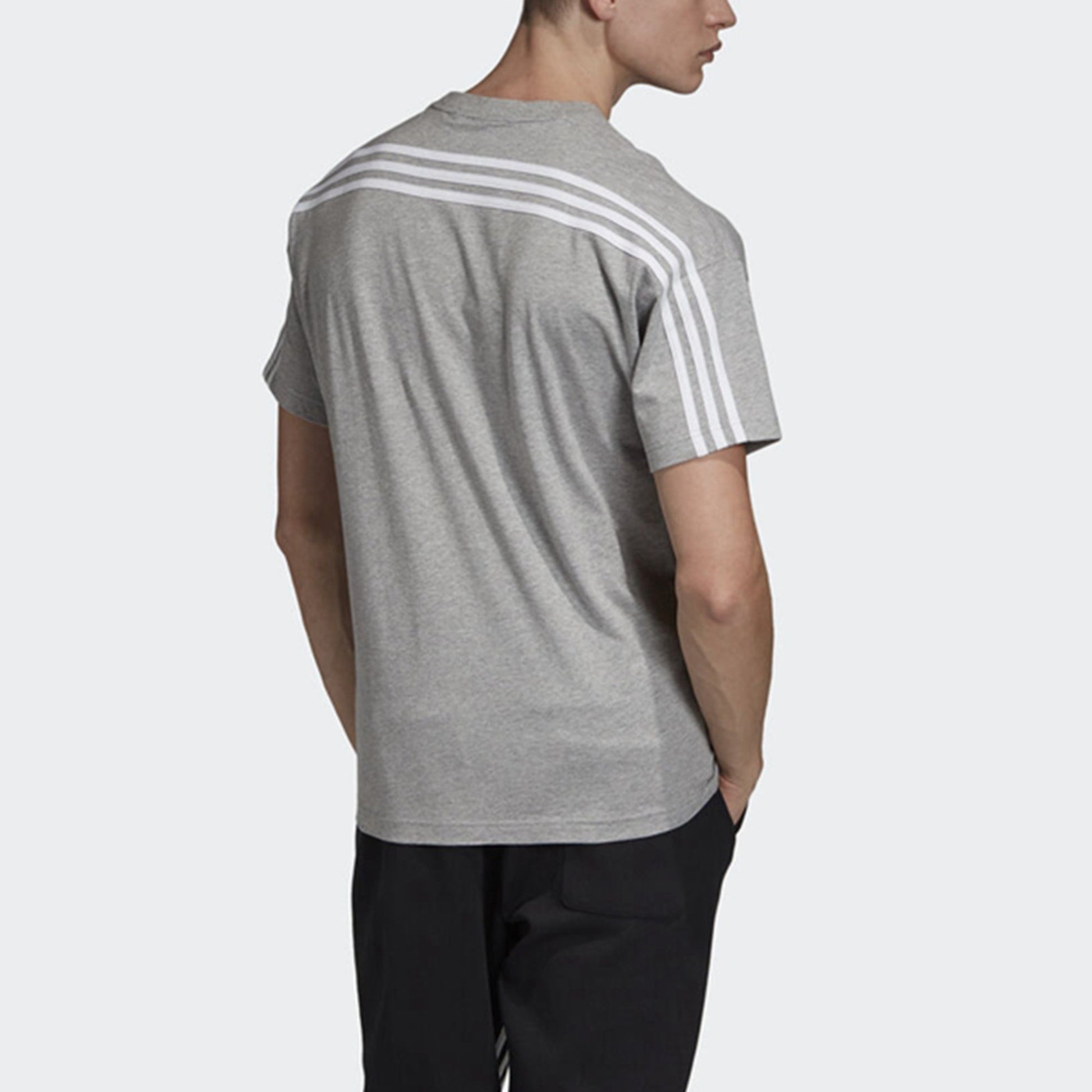 adidas Logo Printing Stripe Causual Ventilate Male Grey EB5275